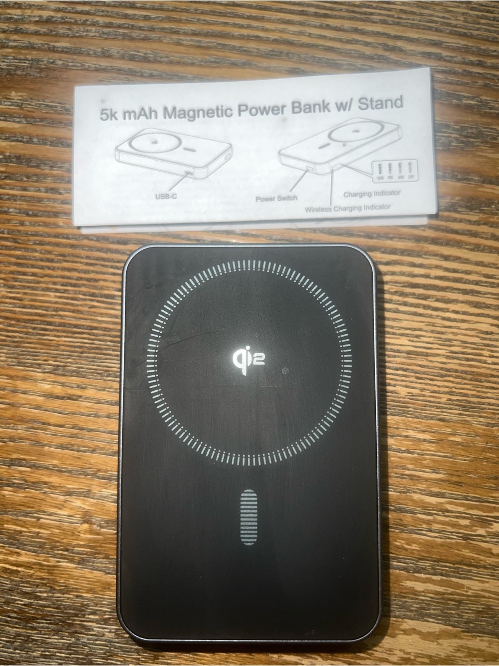 heyday 5000mAh Magnetic Power Bank w/ Stand - Never Used